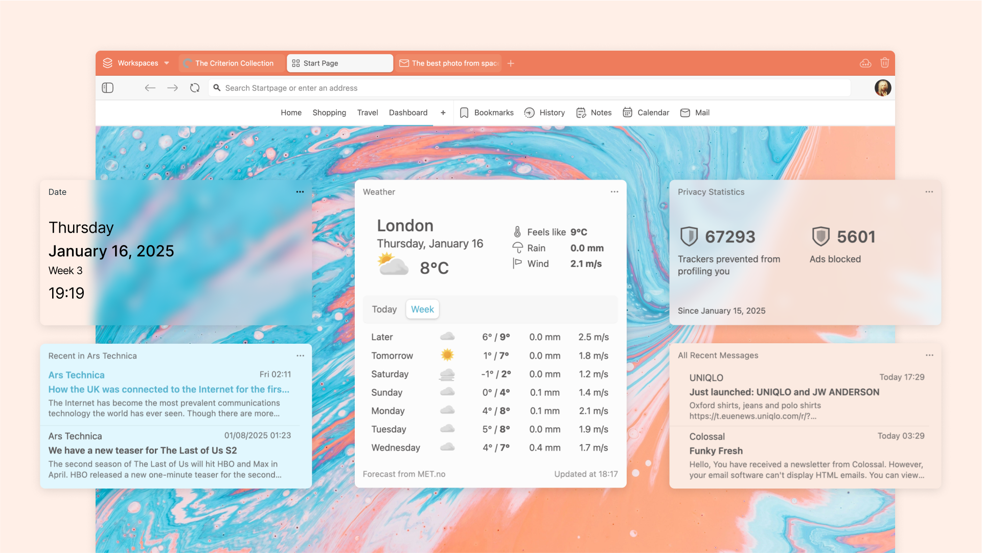 Обновление Vivaldi 7.1: новые виджеты, функции для вкладок и персонализация