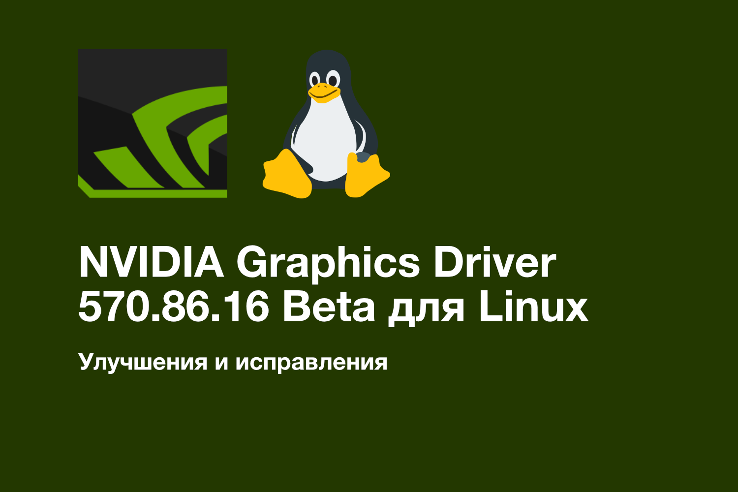 NVIDIA Graphics Driver 570.86.16 Beta для Linux: Поддержка VRR для нескольких дисплеев и множество улучшений