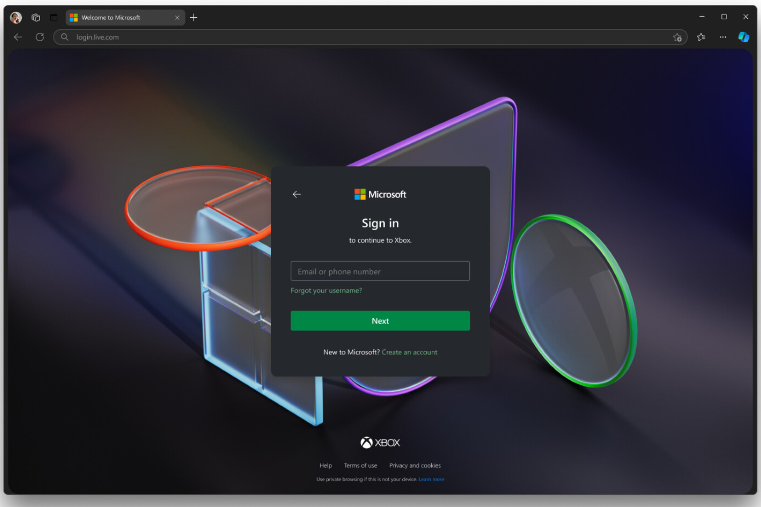 Обновлённый интерфейс входа в учётную запись Microsoft: тёмная тема, Fluent 2 и адаптация под любые экраны