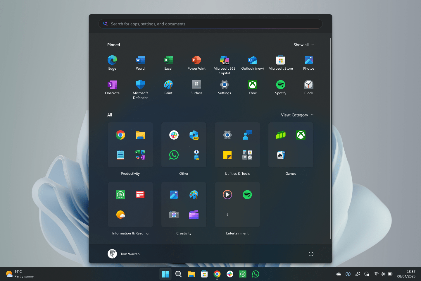 Новое меню «Пуск» Windows 11 стало крупнее, удобнее и предлагает больше настроек