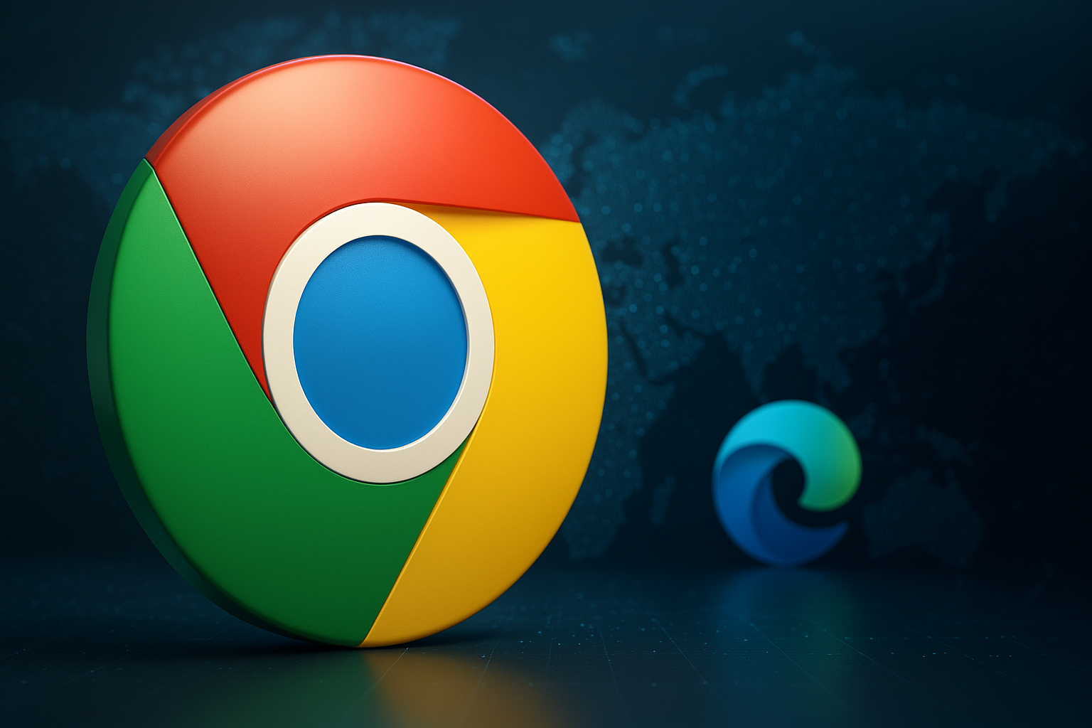 Статистика браузеров за июль 2025: Chrome достигает 70%, Edge теряет долю