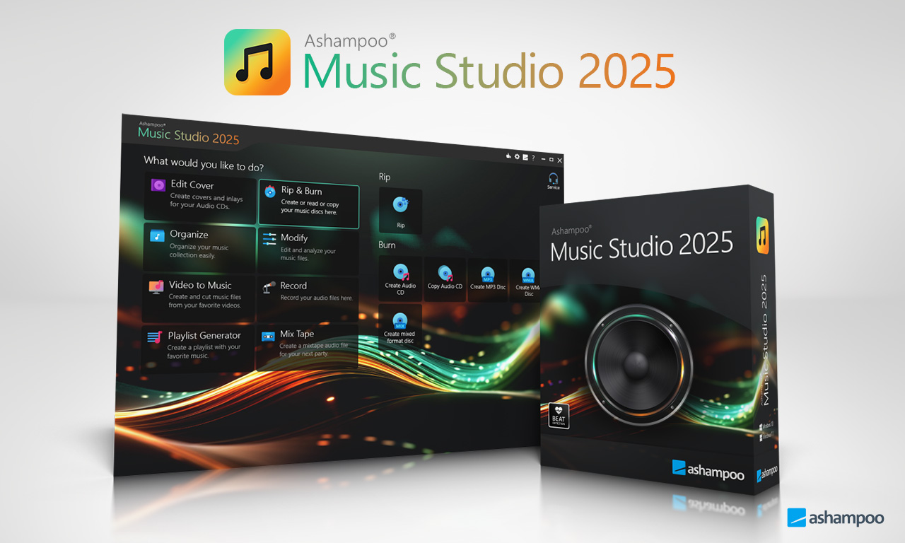 Ashampoo Music Studio 2025 – бесплатная лицензия (пожизненная)