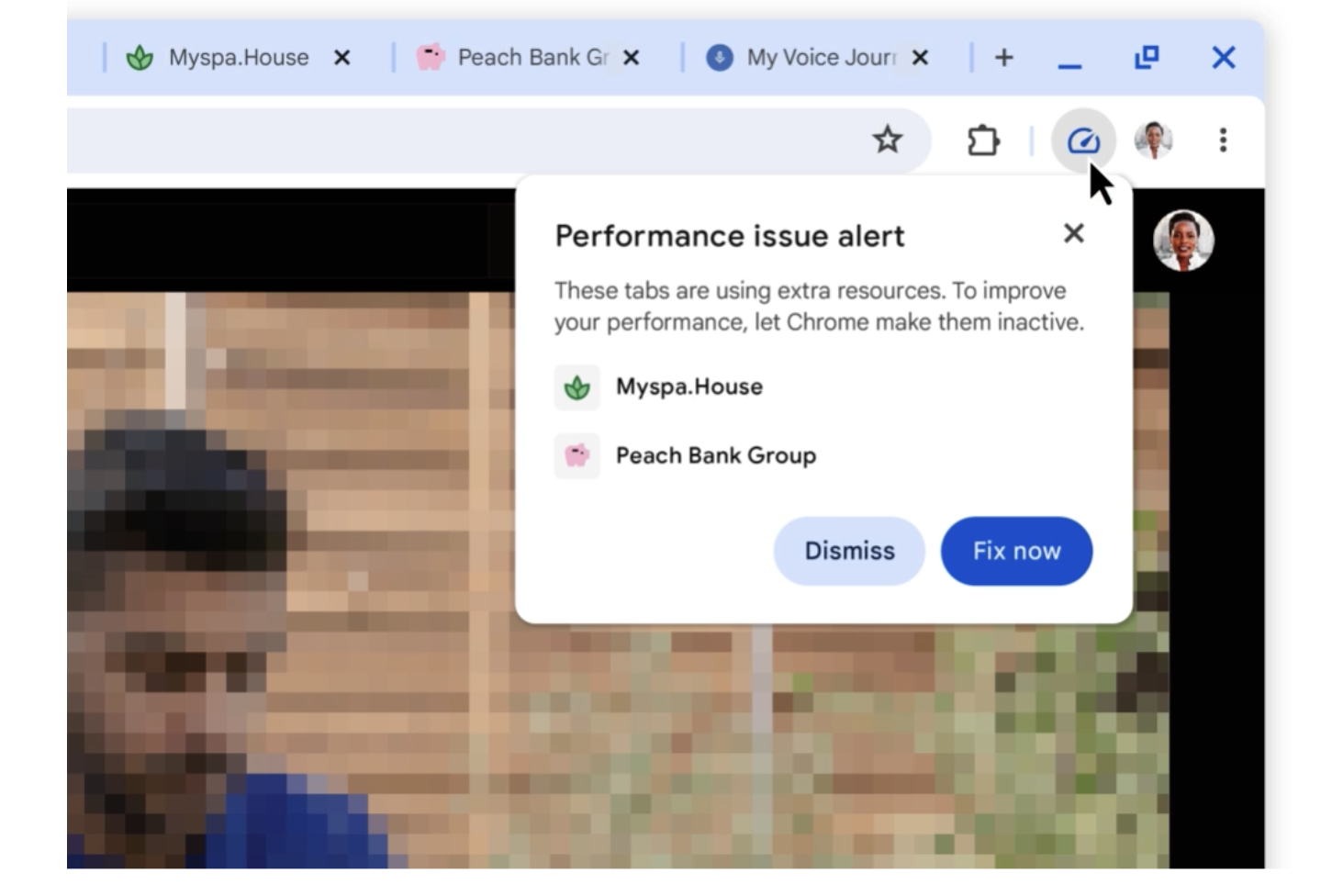 Google Chrome покажет предупреждение, если вкладка использует много ресурсов