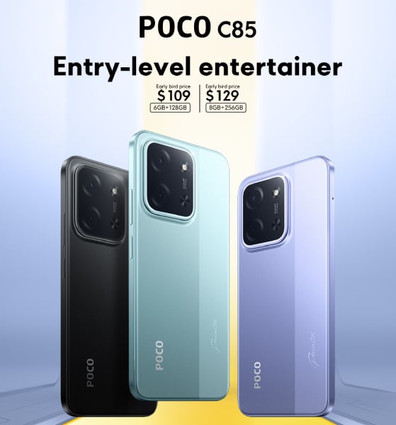 Бюджетный смартфон Poco C85 получил батарею 6000 мАч и быструю зарядку 33 Вт