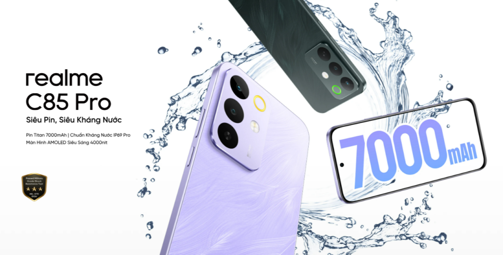 Серия Realme C85 представлена: Android 15, батарея 7000 мА·ч и экран 144 Гц