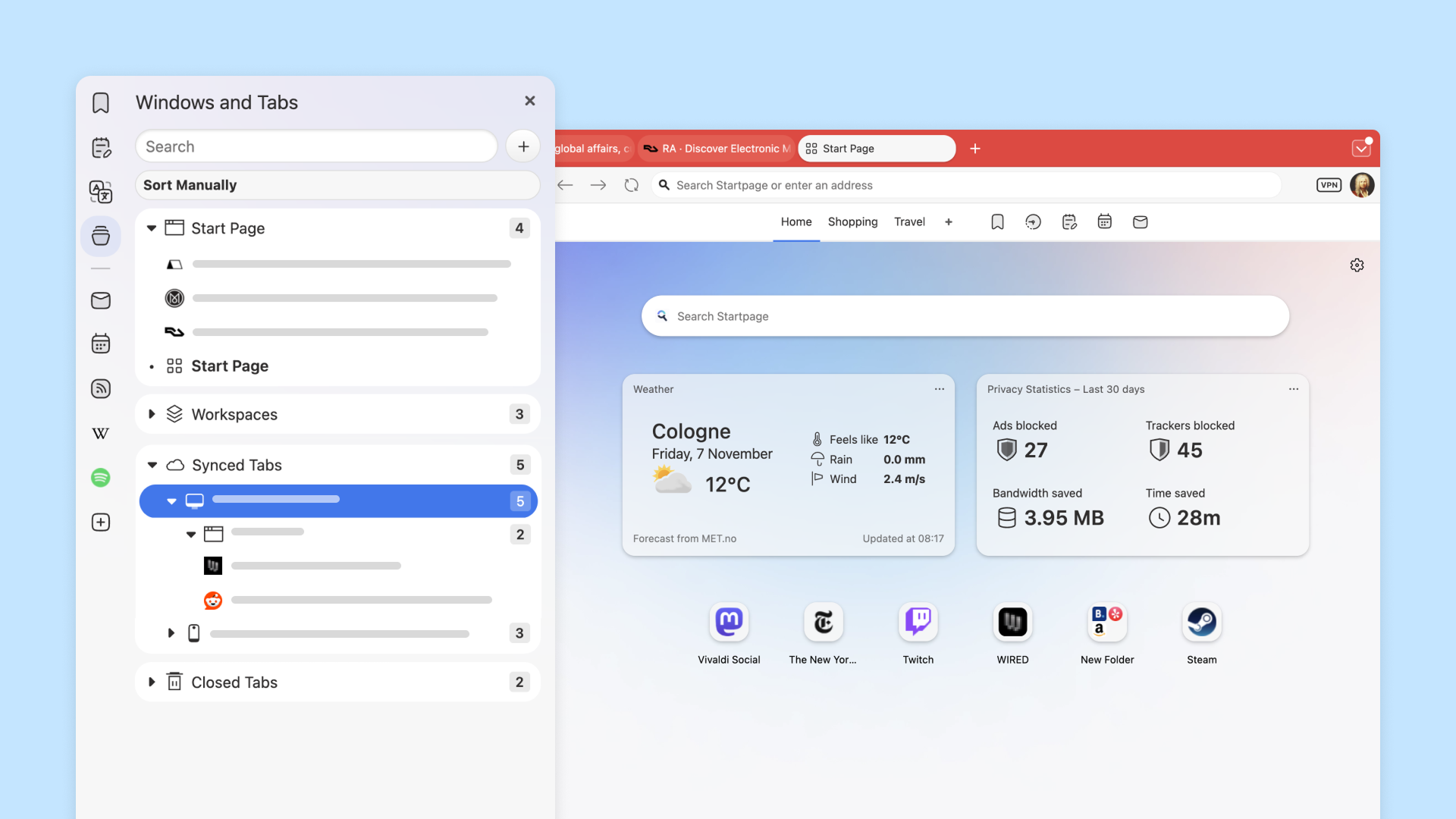 Vivaldi 7.7: расширенный контроль над браузером