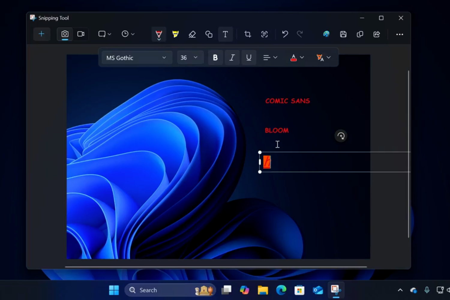 «Ножницы» в Windows 11 получают возможность добавлять текст на снимки экрана
